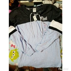 VS PINK: XS LACED UP CREW